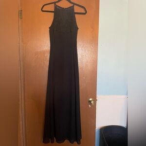 Scott McClintock Black Halter Maxi Dress